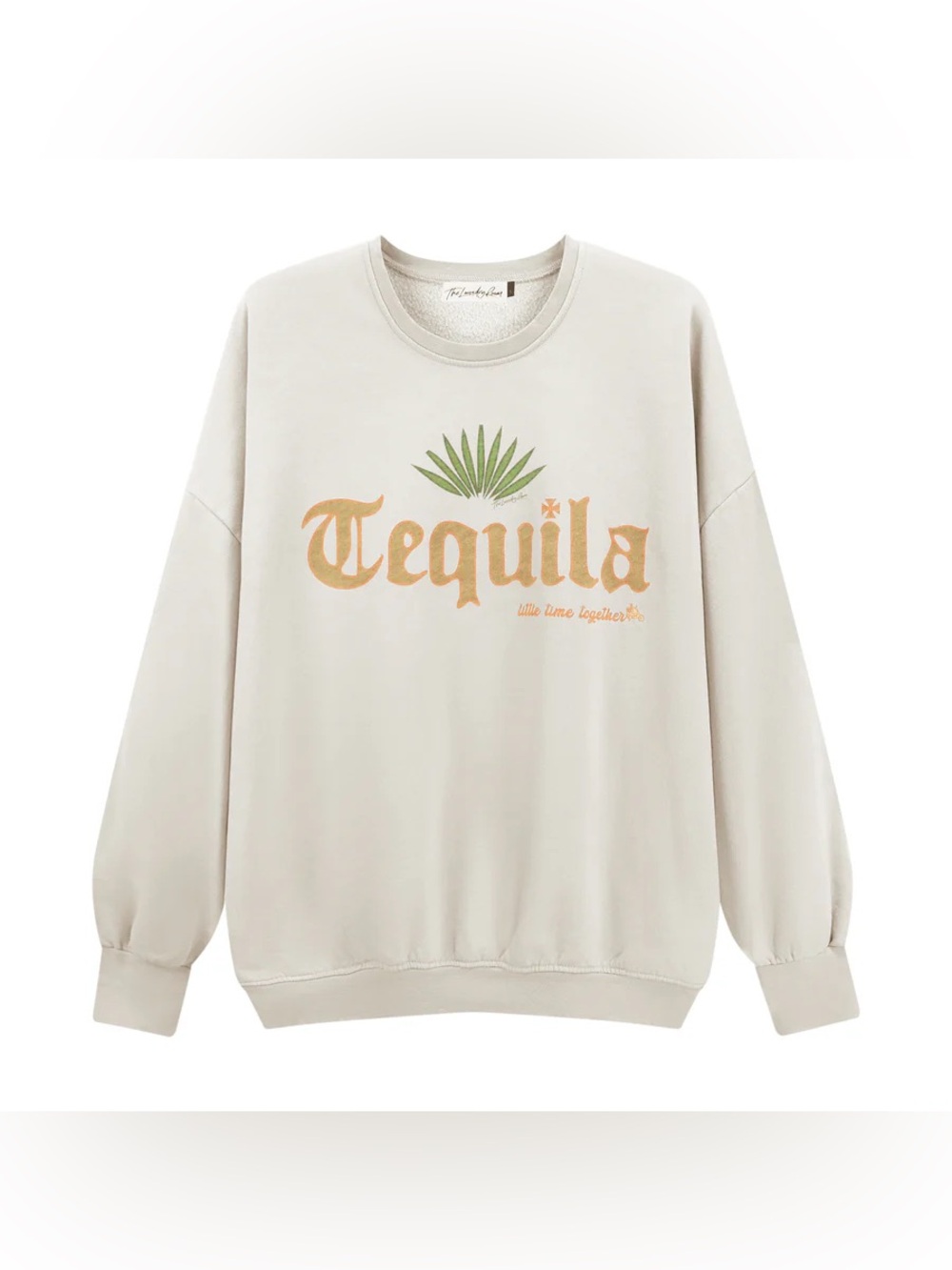The Laundry Room Tequila Graphic Crewneck Sweater Size XS